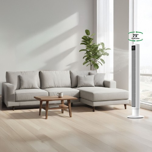 ΑΝΕΜΙΣΤΗΡΑΣ ΔΑΠΕΔΟΥ ROHNSON R-8112 110 cm ΠΥΡΓΟΣ WHITE ΜΕ R/C